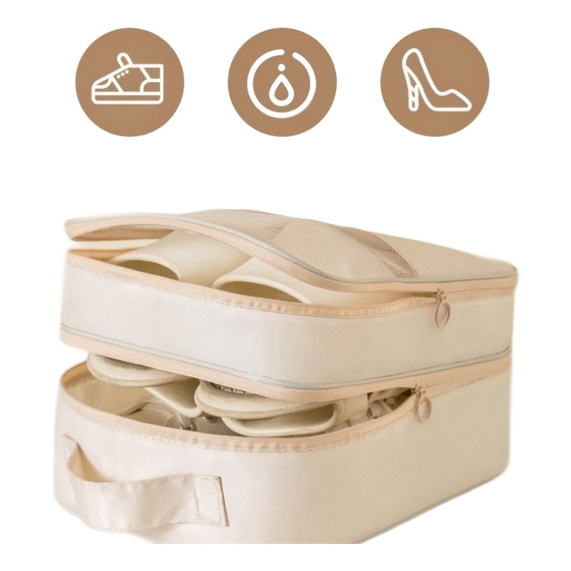 Sac à chaussures voyage imperméable, fenêtre en maille, vue arriere