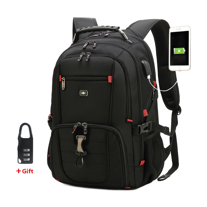 Sac a dos cabine antivol avec passage de charge, vue de face