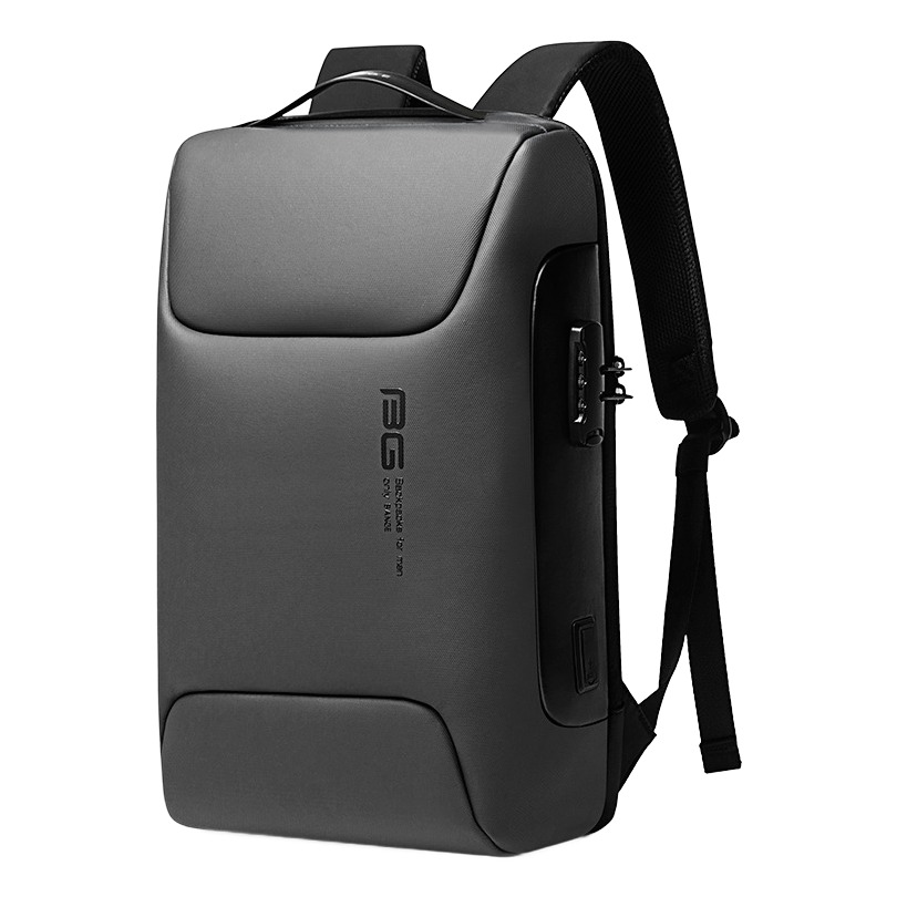 Sac a dos cabine antivol en toile jacquard, 20 à 35 litres, vue de face