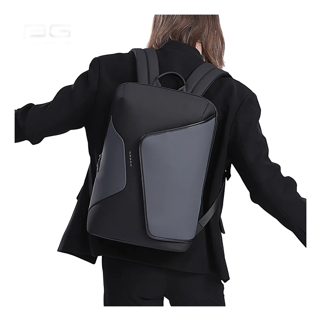 Sac a dos cabine d'affaires a port USB et toile anti projections, vue arriere