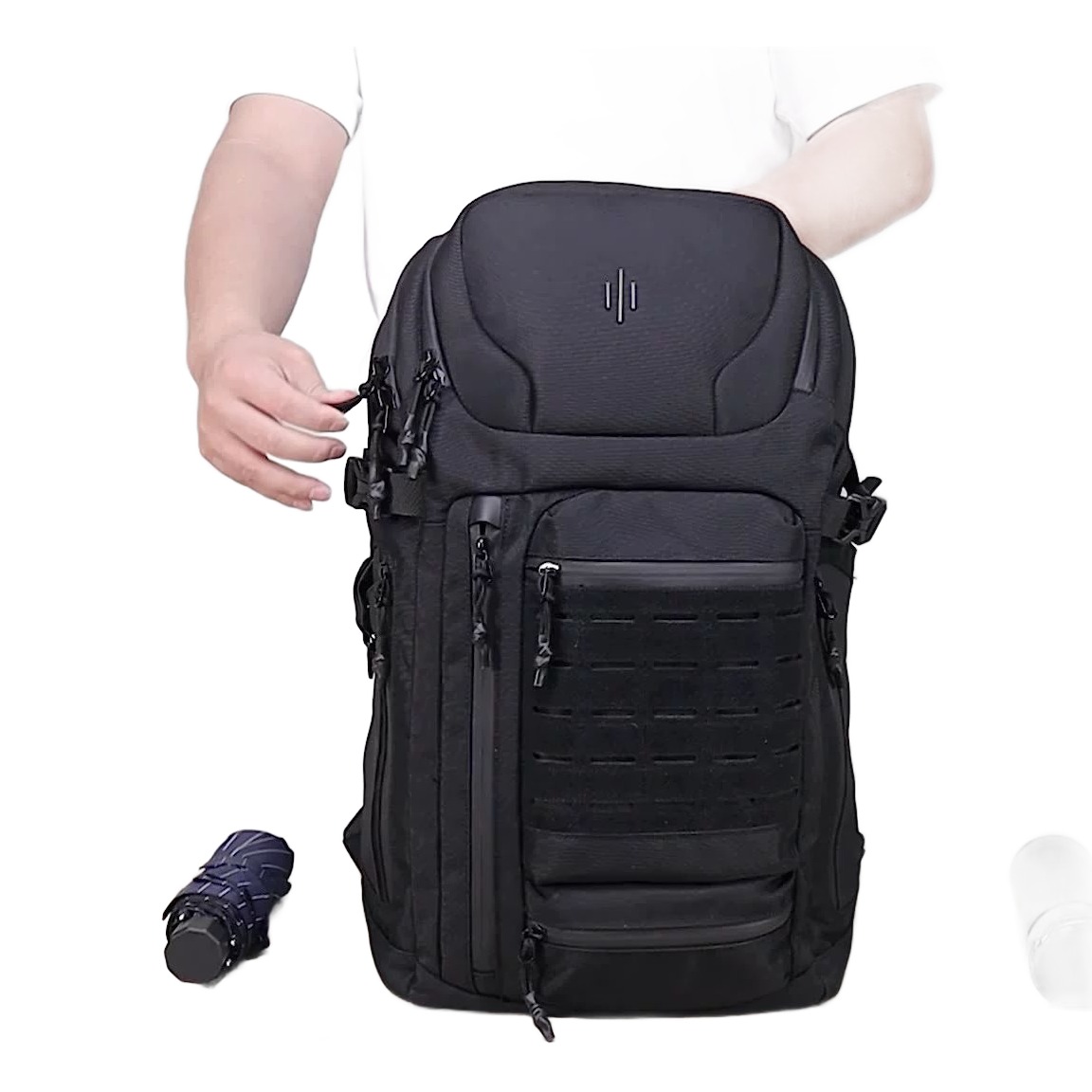 Sac a dos cabine de grande contenance pour voyage et etudes, vue arriere