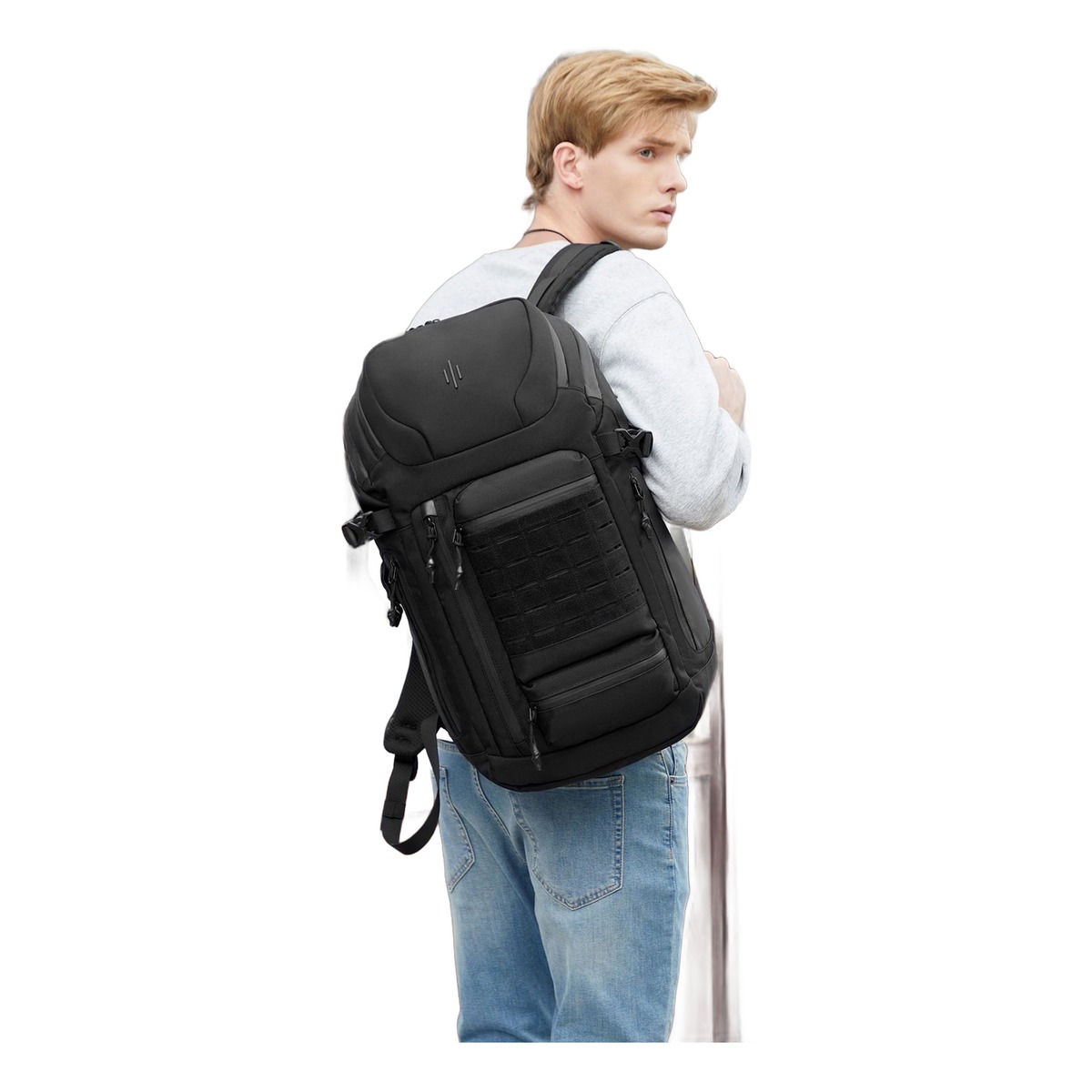 Sac a dos cabine de grande contenance pour voyage et etudes, vue de profil