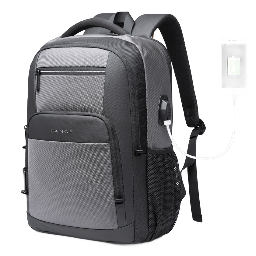 Sac a dos cabine deperlant d'affaires pour ordinateur portable, vue de face