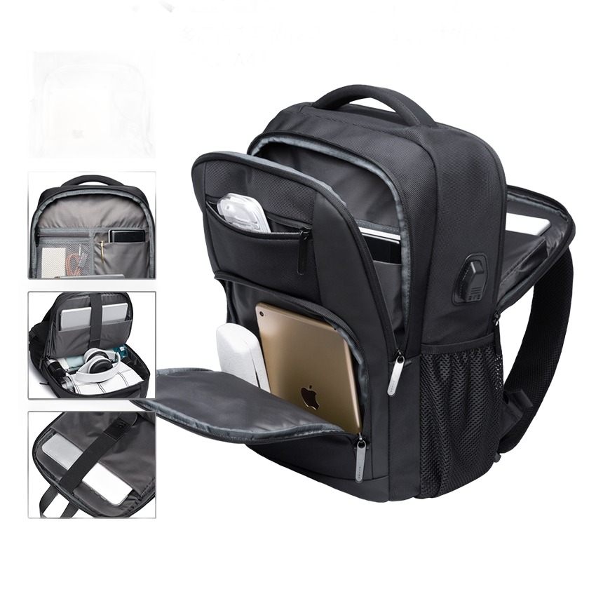 Sac a dos cabine deperlant d'affaires pour ordinateur portable, detail