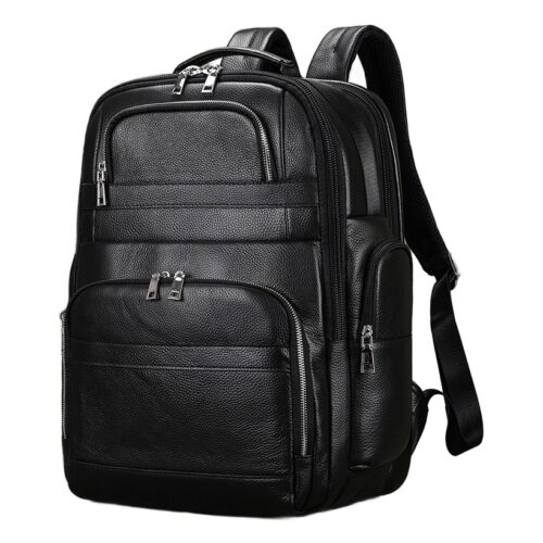 Sac à dos cabine en cuir double couche pour ordinateur Sac à dos cabine en cuir double couche pour ordinateur, vue principale