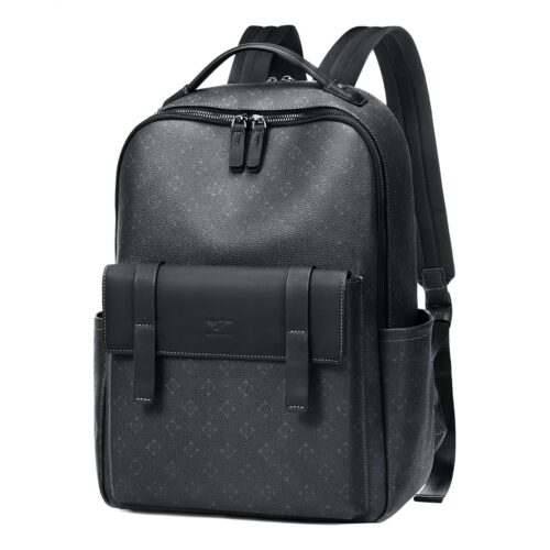 Sac a dos cabine en cuir PU a motif imprime pour ordinateur Sac a dos cabine en cuir PU a motif imprime pour ordinateur, vue principale
