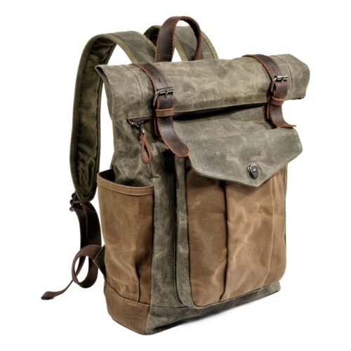 Sac a dos cabine en toile cirée, cinq teintes Sac a dos cabine en toile cirée, cinq teintes, vue principale