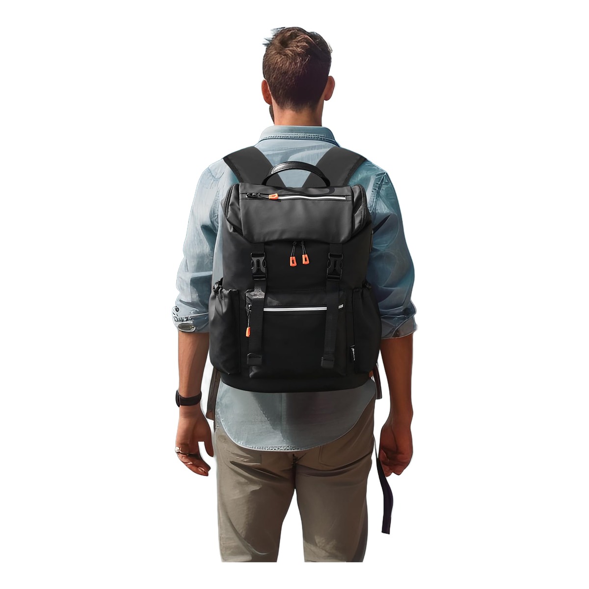Sac à dos cabine étanche en toile pour ordinateur, 20 à 35 litres, vue principale