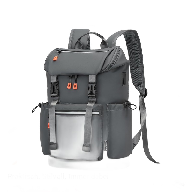 Sac à dos cabine étanche en toile pour ordinateur, 20 à 35 litres, vue de trois quarts