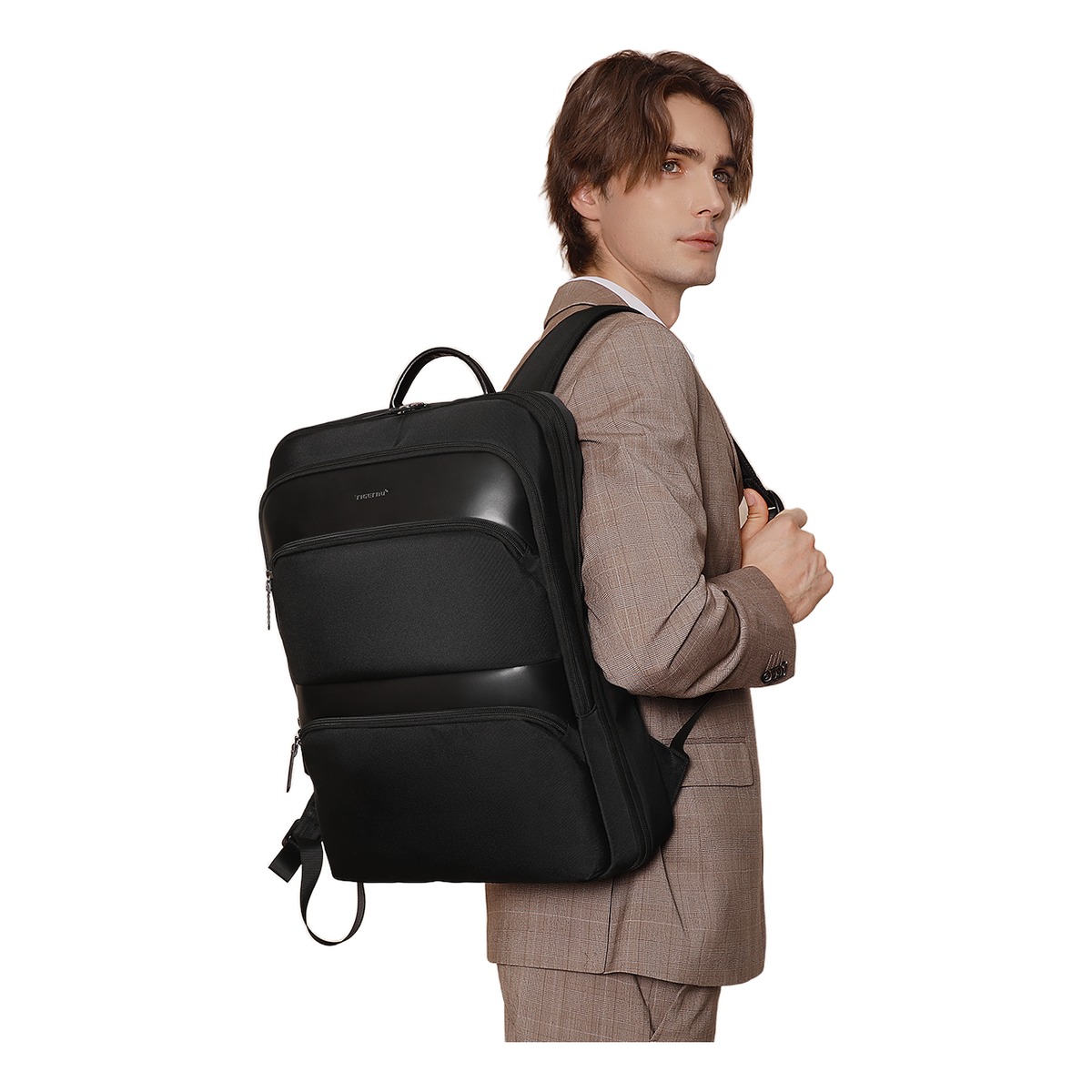 Sac à dos cabine extensible au profil fin, étanche, vue de face