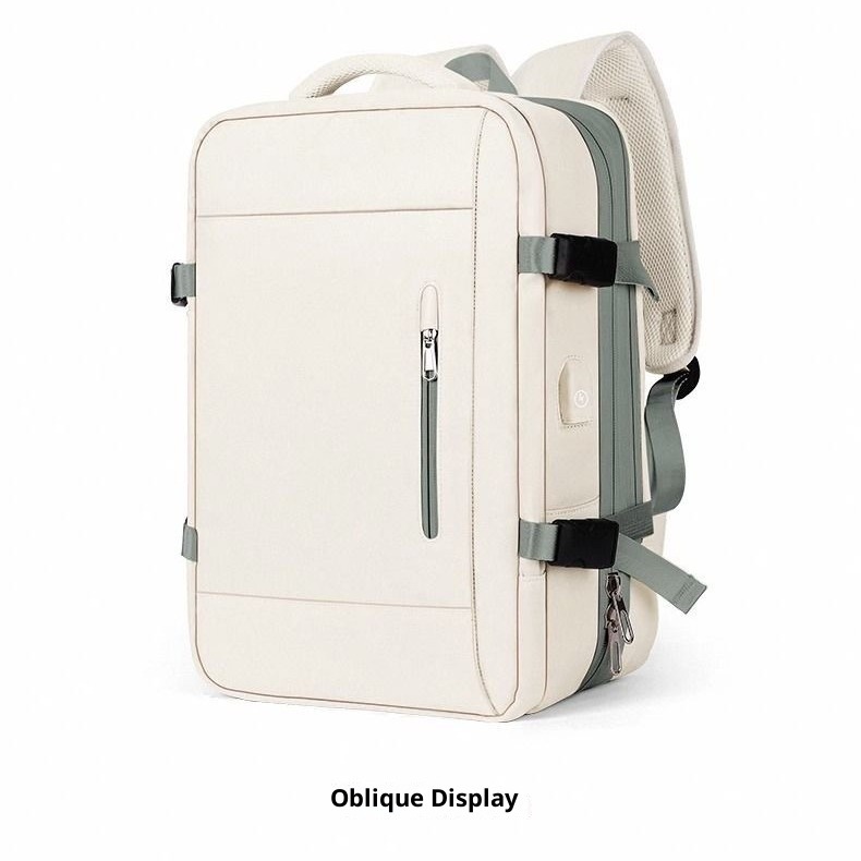 Sac a dos cabine extensible avec port de charge et grande capacite, vue de trois quarts