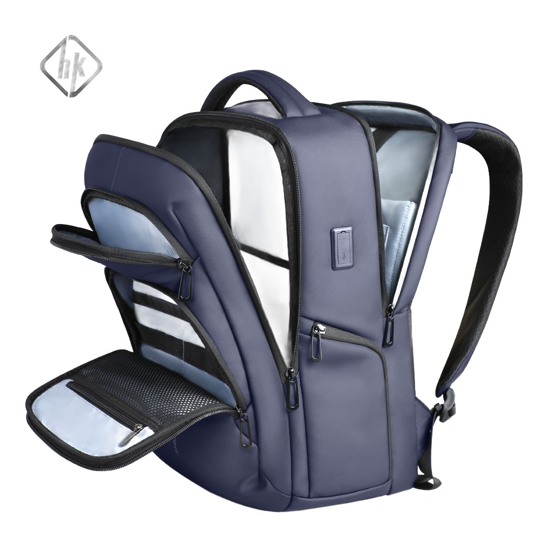 Sac à dos cabine imperméable pour ordinateur 17 pouces, vue de trois quarts