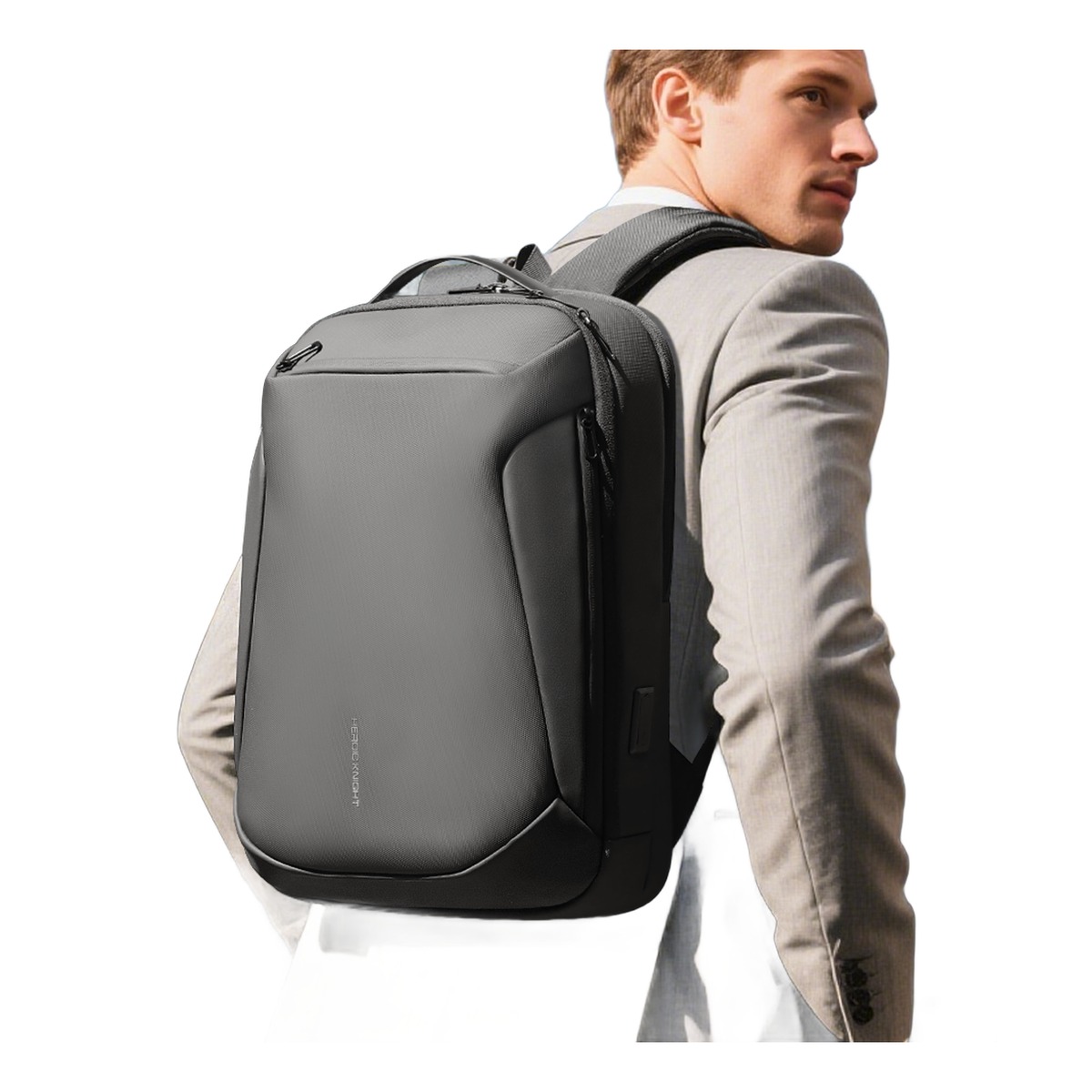 Sac a dos cabine minimaliste, 30 x 18 x 45 centimètres, vue de face