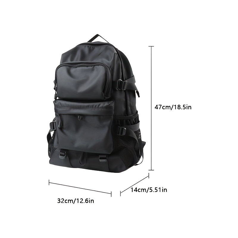 Sac à dos cabine ordinateur 15,6 pouces, bretelles solides, vue de face