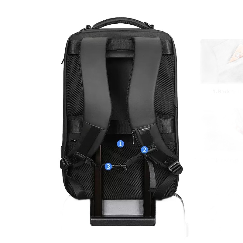 Sac à dos cabine pour ordinateur 17 pouces, 20 à 35 litres, detail