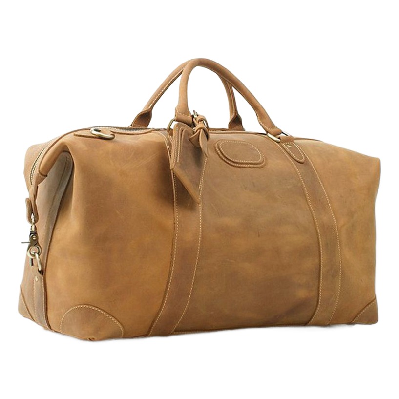 Sac de voyage cabine en cuir crazy horse, 52 cm, deux teintes, vue principale