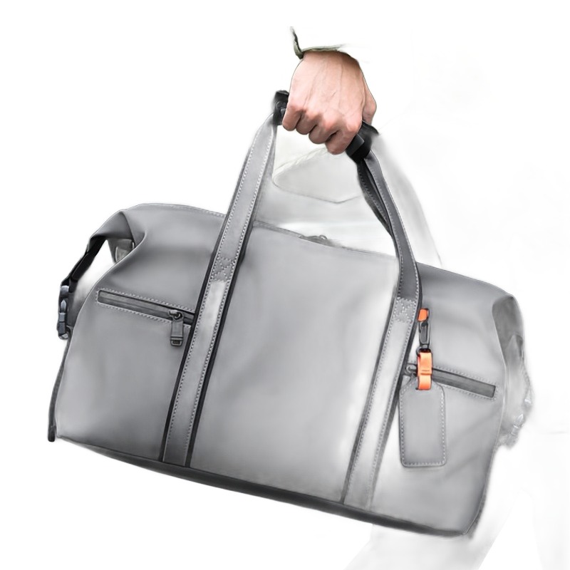 Sac de voyage cabine en simili cuir pour une nuit, vue de trois quarts