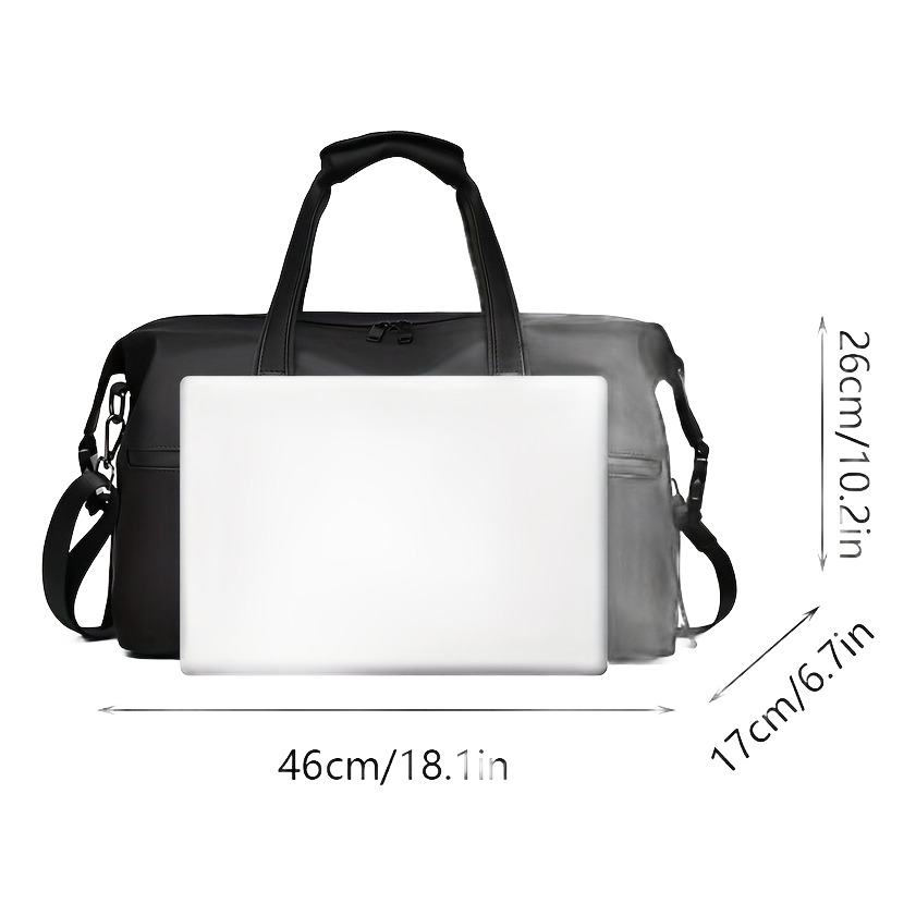 Sac de voyage cabine en simili cuir pour une nuit, vue de face