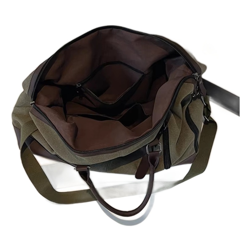 Sac de voyage cabine en toile 50x30x23 cm, poche à chaussures, vue de trois quarts