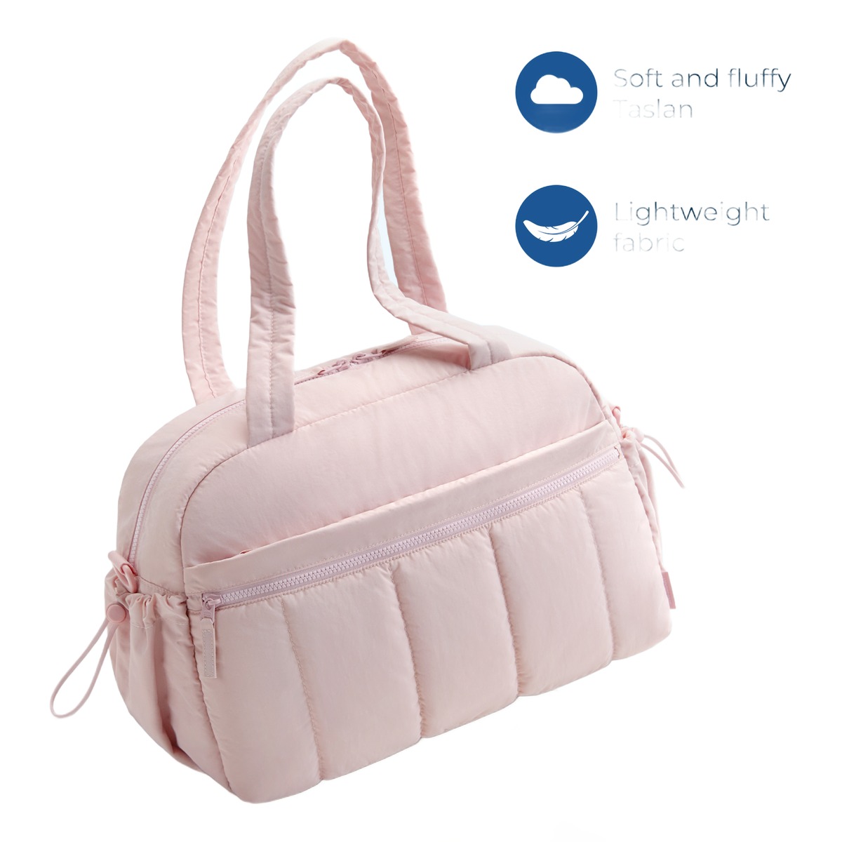 Sac de voyage cabine, sac polochon voyage avec poche humide separee, vue de face