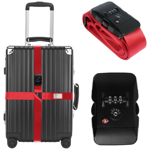 Sangle valise croisée avec serrure à code agréée, vue principale