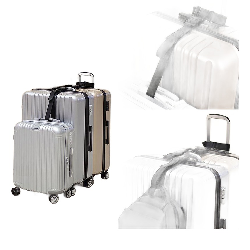 Sangle valise elastique a boucle a clip reglable, detail