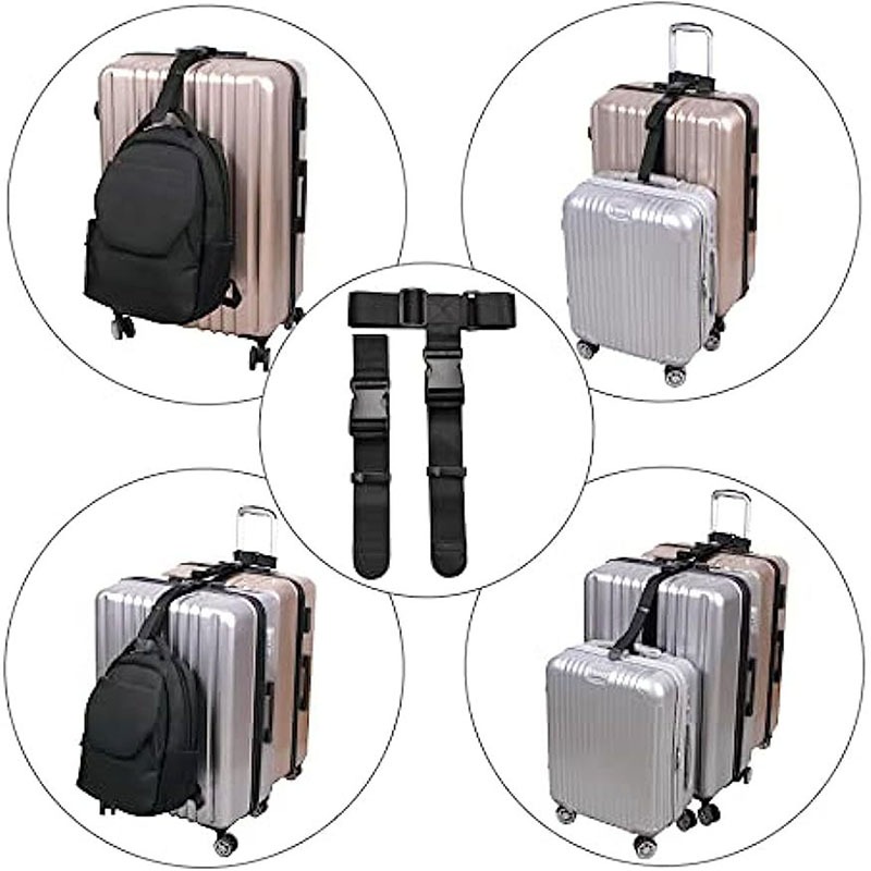 Sangle valise elastique a boucle a clip reglable, vue arriere