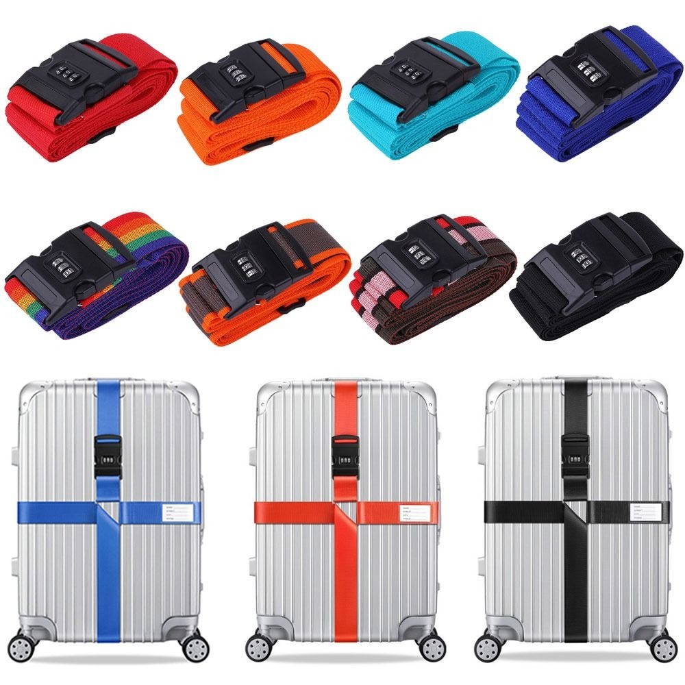 Sangle valise réglable avec verrouillage par code, vue arriere