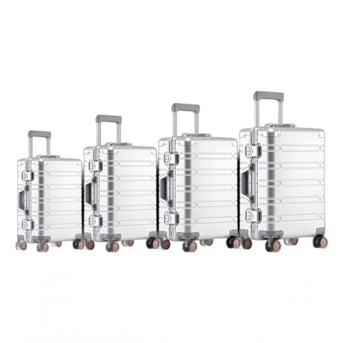 Valise cabine 55x40x20 tout aluminium, finition argent Valise cabine 55x40x20 tout aluminium, finition argent, vue principale