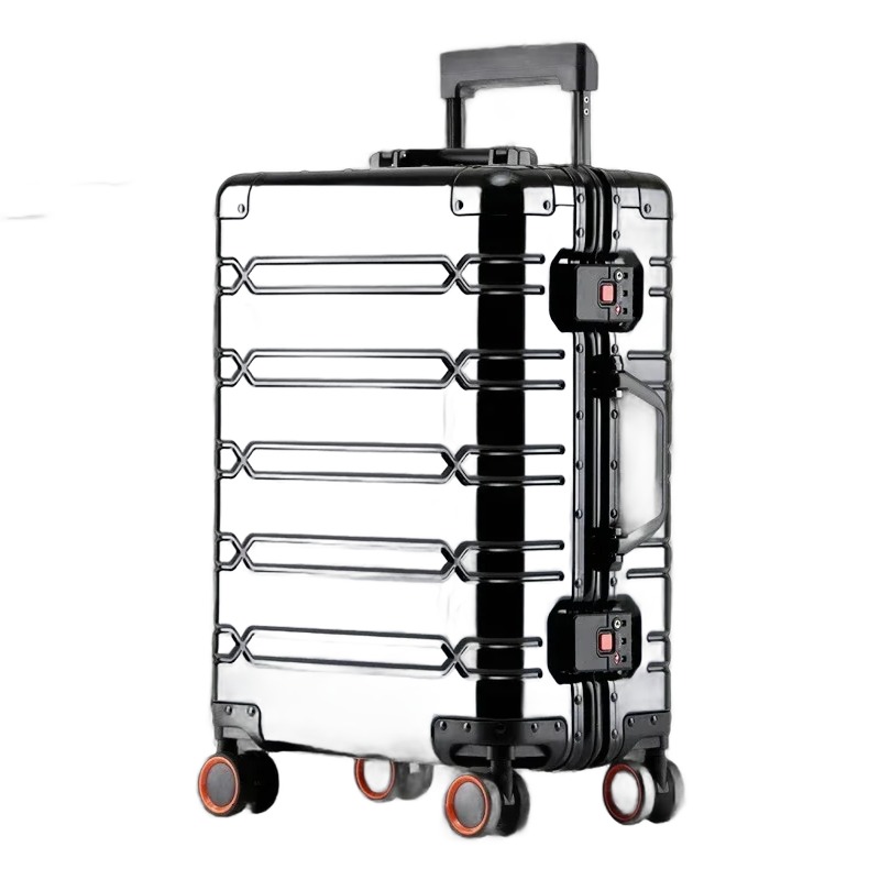 Valise cabine aluminium à cadre, format 20 pouces, vue arriere