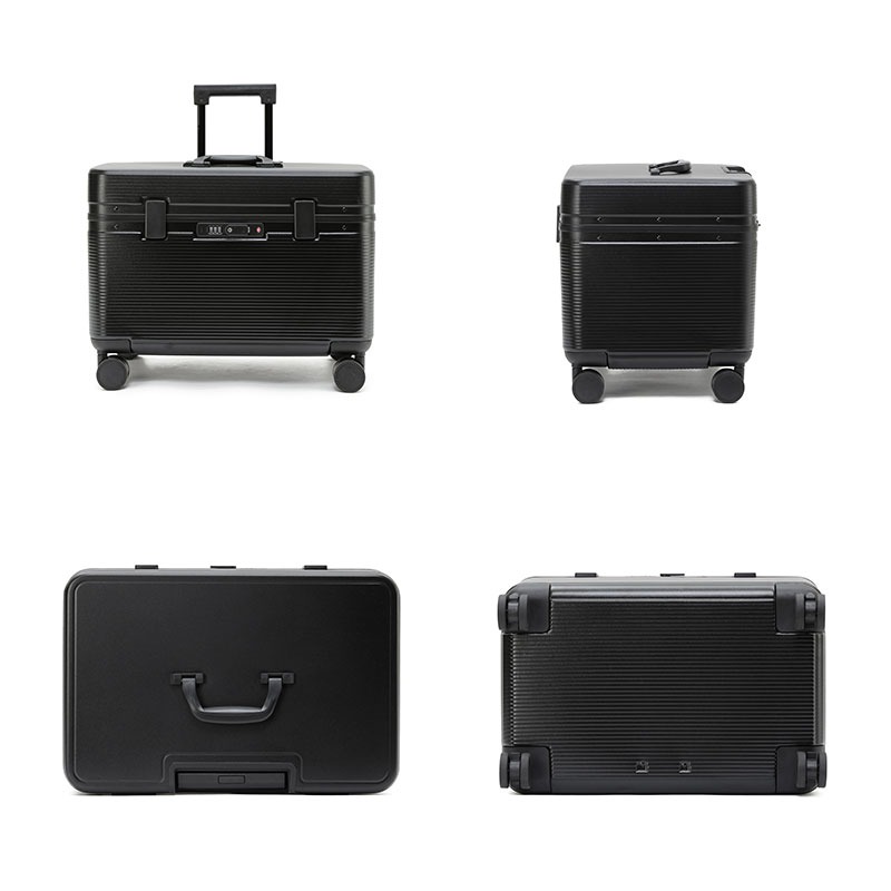 Valise cabine aluminium à ouverture frontale, 18 ou 20 pouces, vue de face