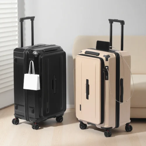 Valise cabine pas chère extensible avec port USB Valise cabine pas chère extensible avec port USB, vue principale