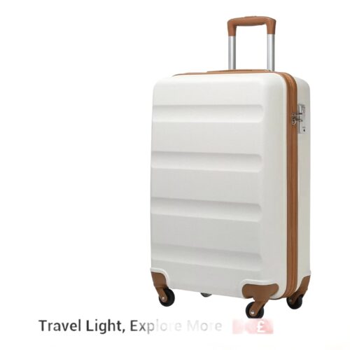 Valise cabine rigide 19 pouces à quatre roues et cadenas, vue principale