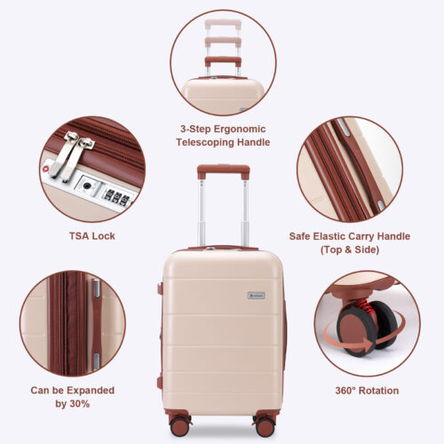 Valise cabine rigide monobloc avec séparation sec humide Valise cabine rigide monobloc avec séparation sec humide, vue principale