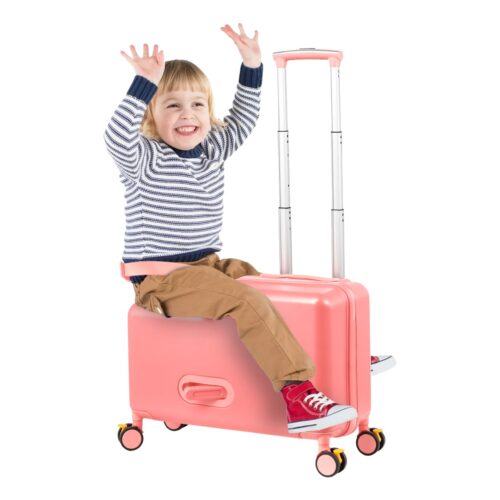 Valise cabine rigide pour enfant avec pedale et roues Valise cabine rigide pour enfant avec pedale et roues, vue principale