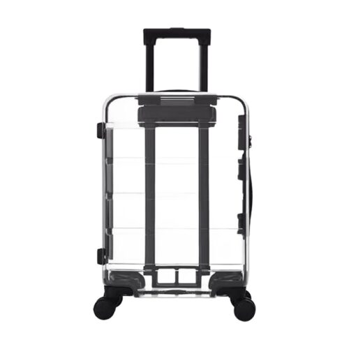 Valise cabine rigide transparente a roulettes Valise cabine rigide transparente a roulettes, vue principale